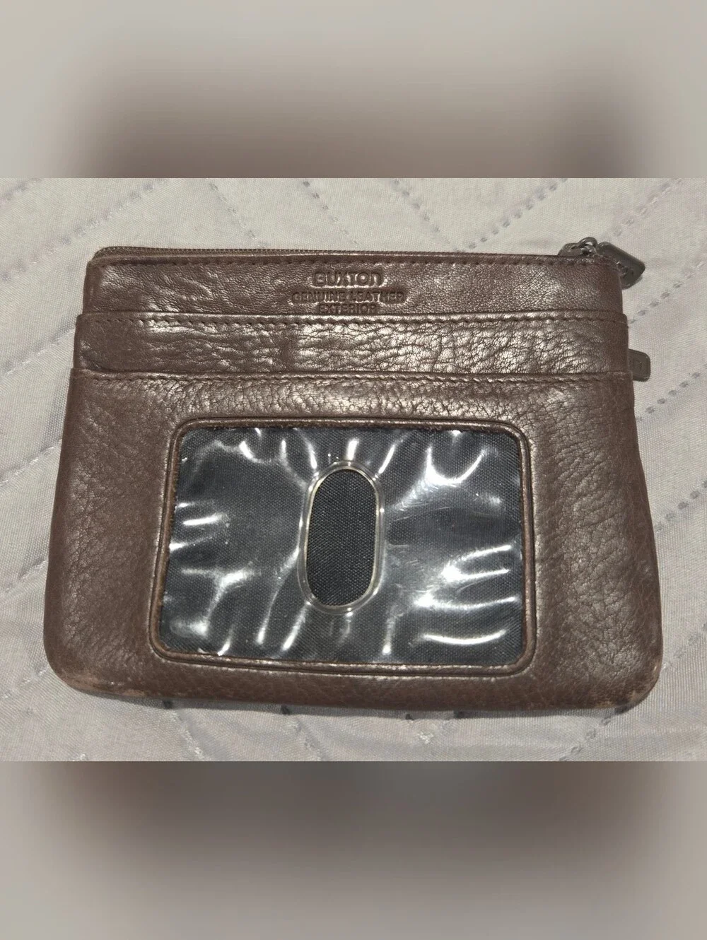 Buxton Brown Genuine Leather Men’s ID Wallet
